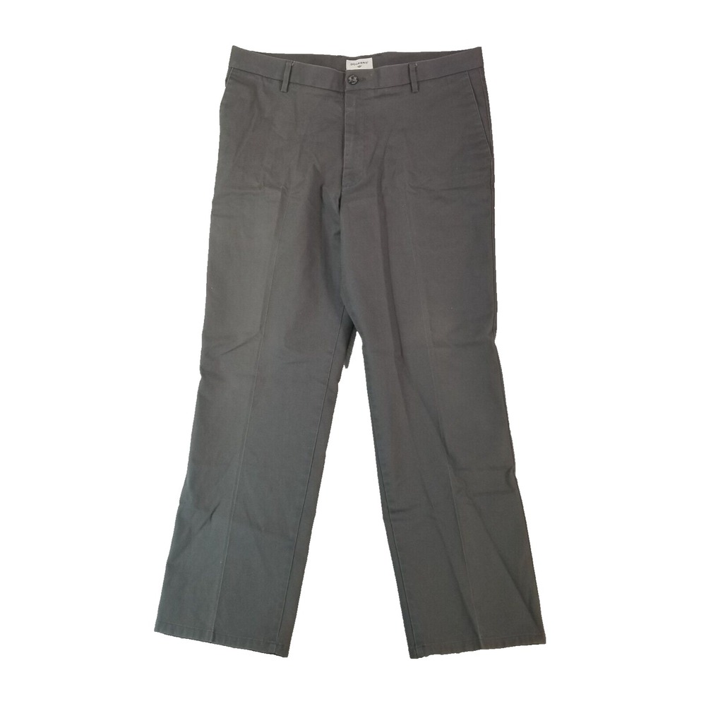 Dockers pants men's 38x32 Gray Chino khaki regular straight Flex stretch